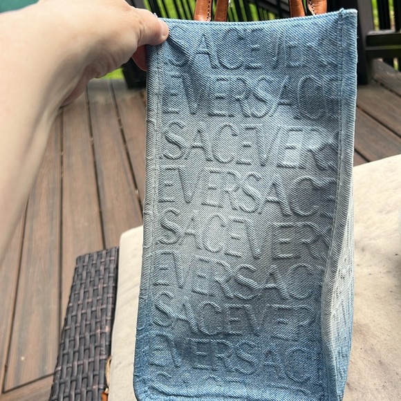 Versace Denim Tote - Picture 7 of 17